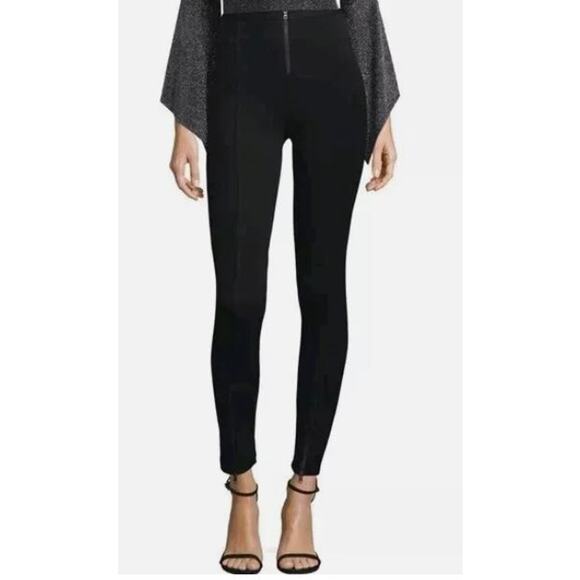 BCBGMAXAZRIA Black Christopher Zippered front Detail Legging Pants XS - Picture 1 of 11